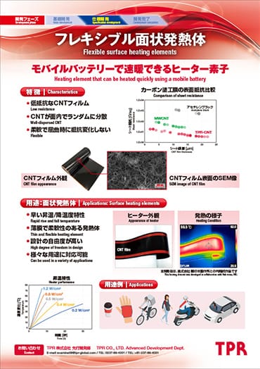 フレキシブル面状発熱体のPDF