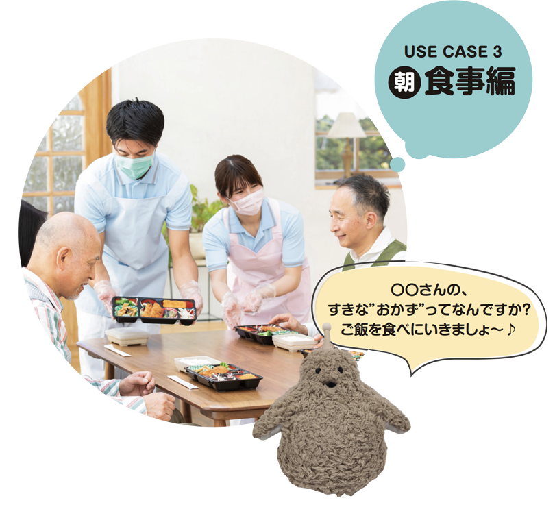 USE CASE 3 朝 食事編