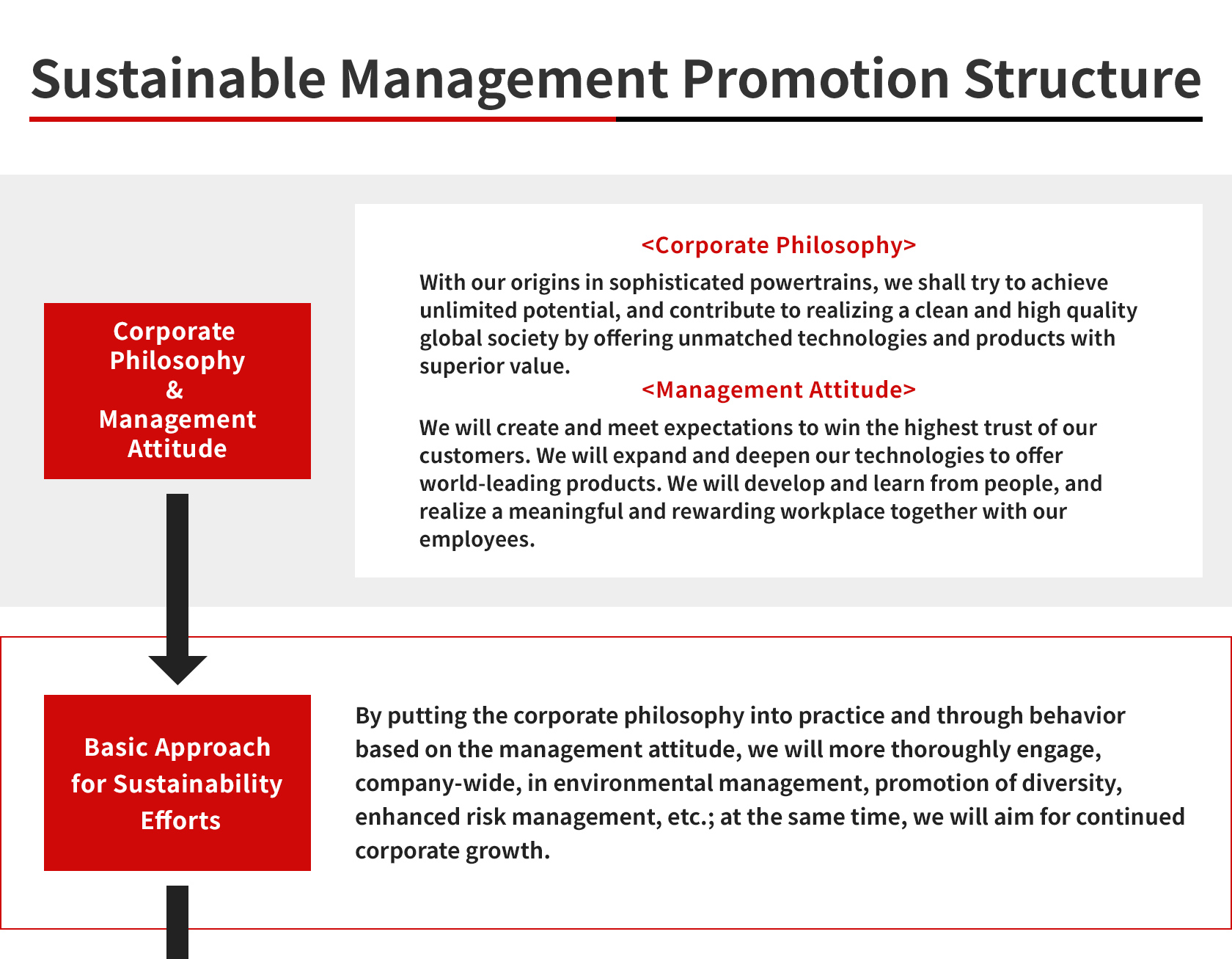 Sustainable Management Promotion Structure
